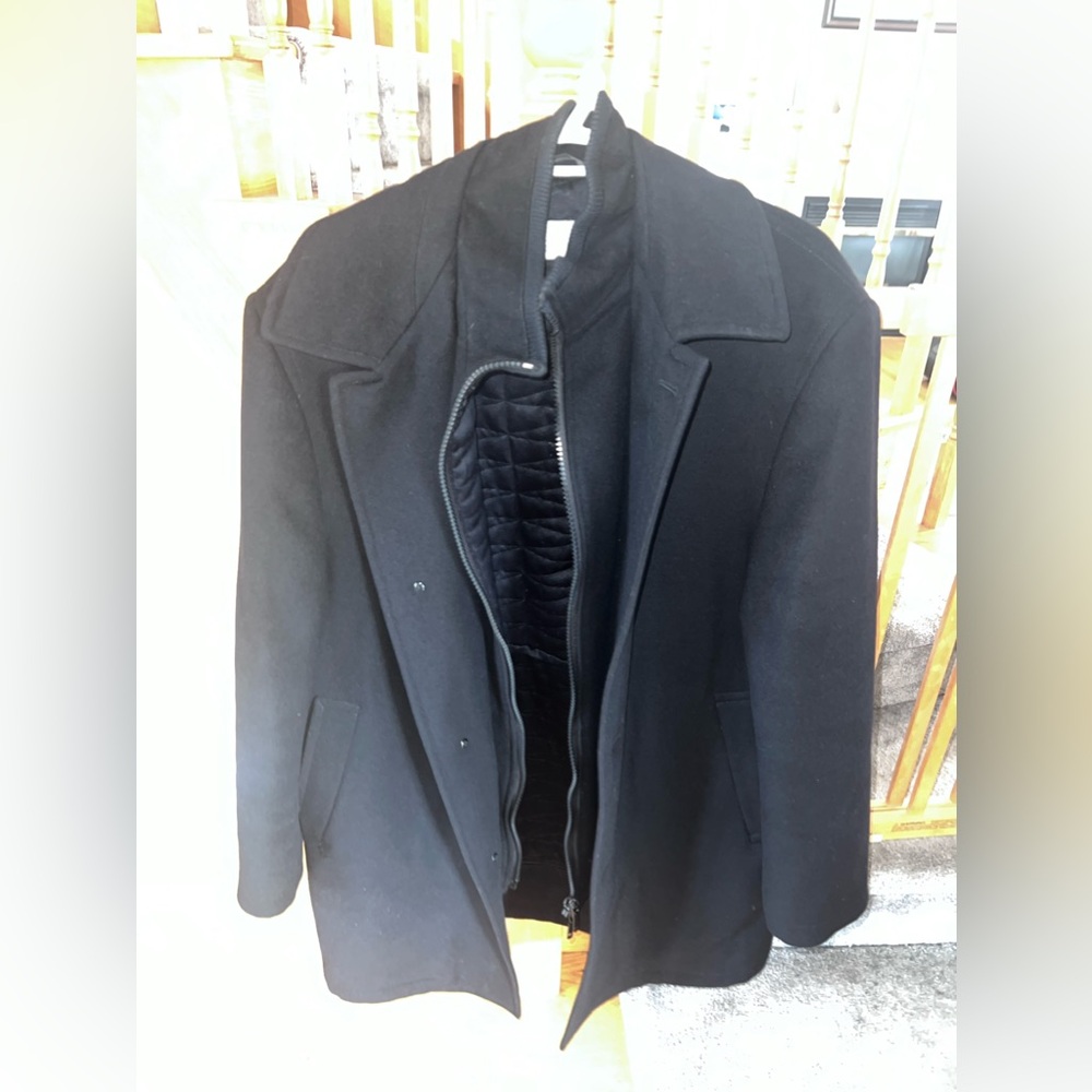 Weather report mens xl pea coat